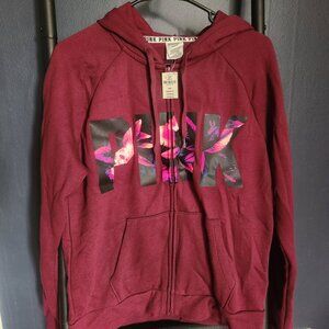 Pink Victoria's Secret Zip Up Sweater